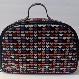 Cute Vintage Roxy Hearts Make Up Case